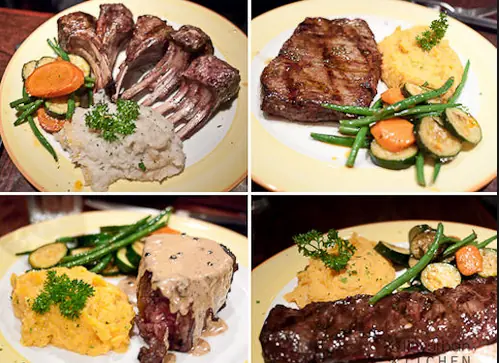 На фото: Блюда ресторана Rafain Grill Place