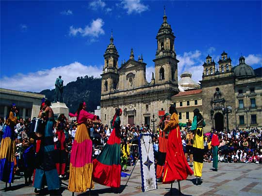 На фото: город Богота, столица Колумбии