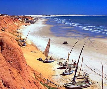 На фото: морской курорт Форталеза в Бразилии