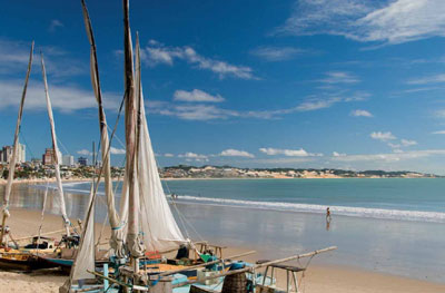 На фото: морской курорт город Натал в Бразилии