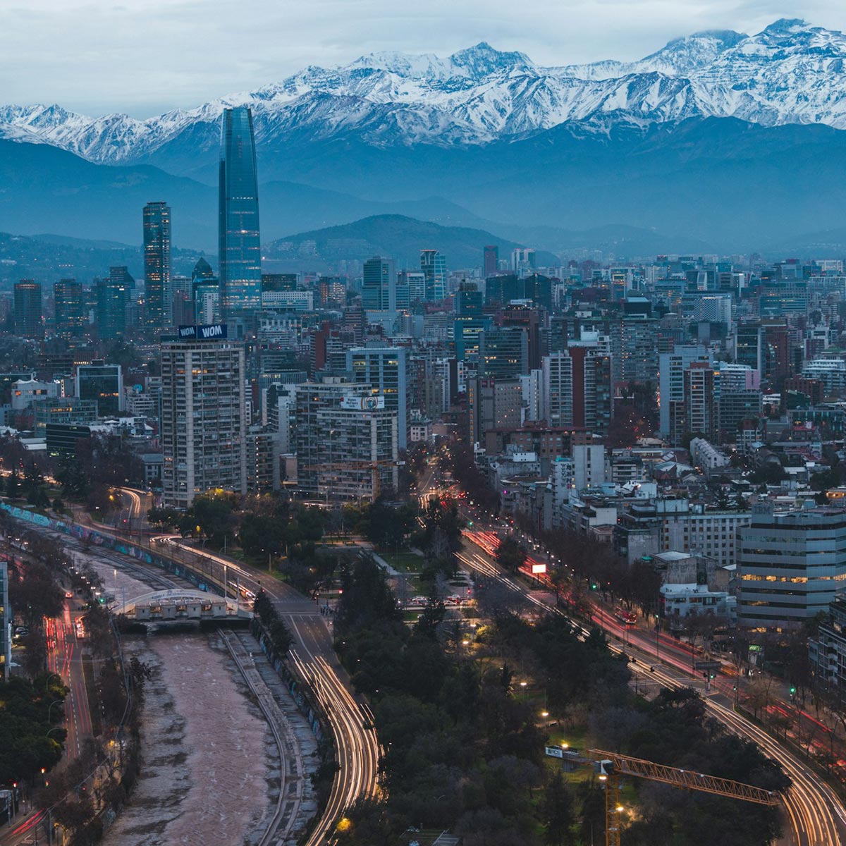 На фото: Сантьяго, Чили